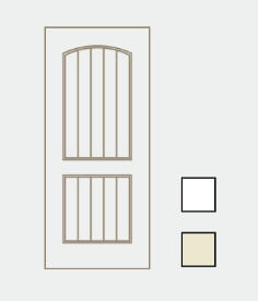 2 panel camber plank door image