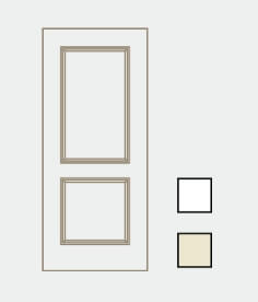 2 panel square 1 2 door fiberglass image